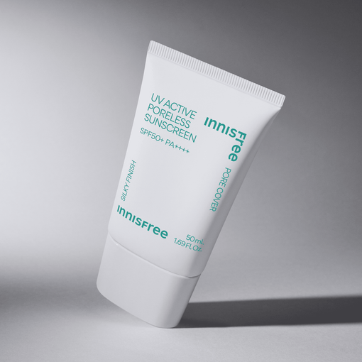 Kem chống nắng kiêm kem lót làm mịn lỗ chân lông innisfree UV Active Poreless Sunscreen SPF50+ PA++++ 50mL