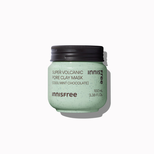 [COOL MINT CHOCOLATE] Siêu mặt nạ đất sét tro núi lửa phiên bản socola bạc hà INNISFREE Super Volcanic Pore Clay Mask 100mL