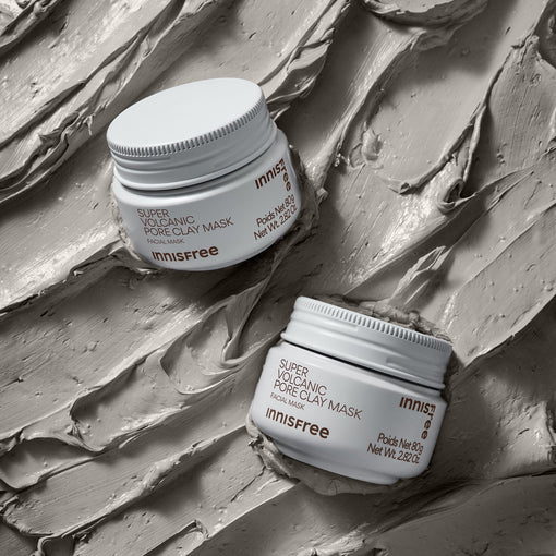 Siêu mặt nạ đất sét tro núi lửa giảm nhờn, thu nhỏ lỗ chân lông INNISFREE Super Volcanic Pore Clay Mask 80mL