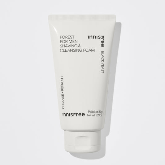 Sữa rửa mặt kết hợp làm mềm vùng da cạo râu innisfree Forest for men Shaving & Cleansing Foam 150 mL