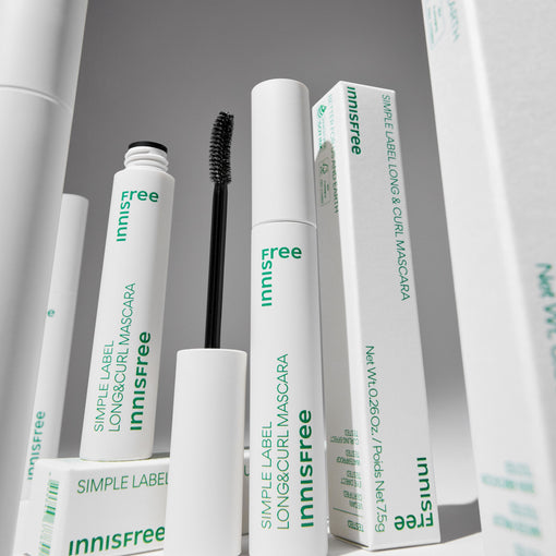 Mascara thuần chay, làm dài và cong mi innisfree Simple Label Long & Curl Mascara 7.5 g