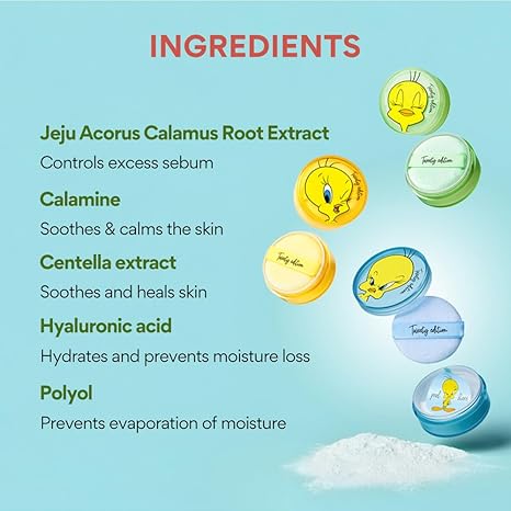 Phấn Phủ Bột Kiềm Dầu INNISFREE No Sebum Mineral Powder Tweety Edition 5g [01][02][03]