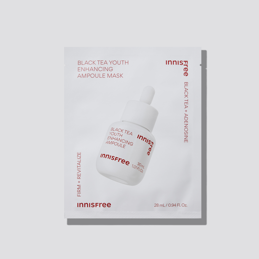 Mặt nạ phục hồi da INNISFREE Black Tea Youth Enhancing Ampoule Mask 28 mL