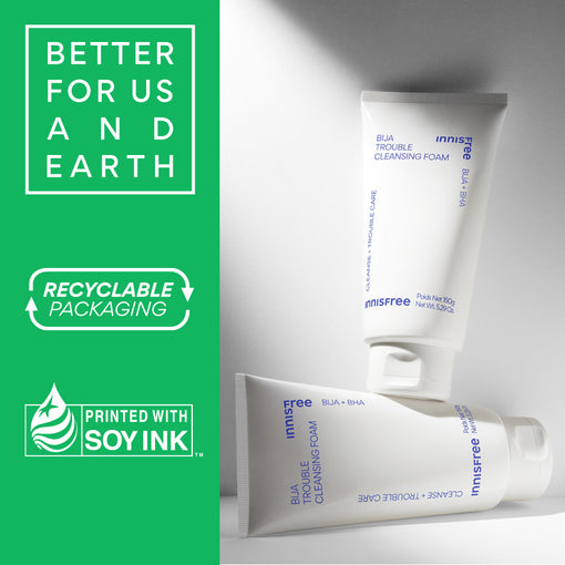 Sữa rửa mặt dành cho da mụn INNISFREE Bija Trouble Cleansing Foam 150 g