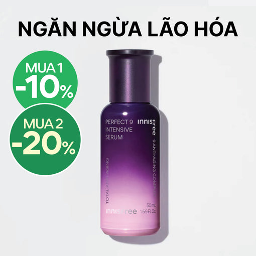Tinh chất ngăn ngừa lão hóa chuyên sâu INNISFREE Perfect 9 Intensive Serum 50 mL
