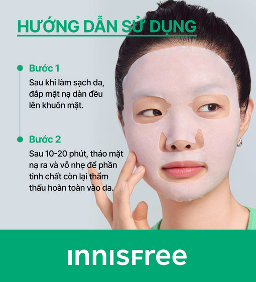 Mặt nạ sữa dưỡng ẩm - INNISFREE Green Tea Ceramide Milk Mask