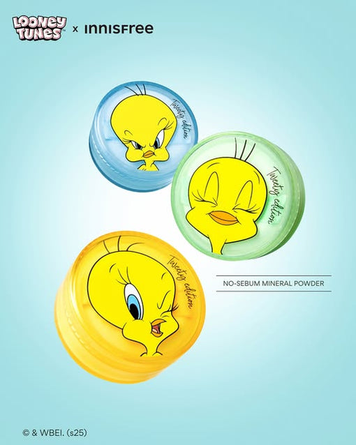 Phấn Phủ Bột Kiềm Dầu INNISFREE No Sebum Mineral Powder Tweety Edition 5g [01][02][03]