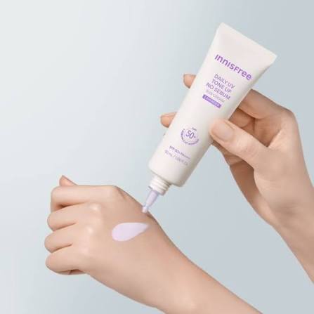 Kem Chống Nắng Nâng Tông Kiềm Dầu INNISFREE Daily UV Tone Up No Sebum Sun Cream Pink SPF50+ PA++++ 50ml