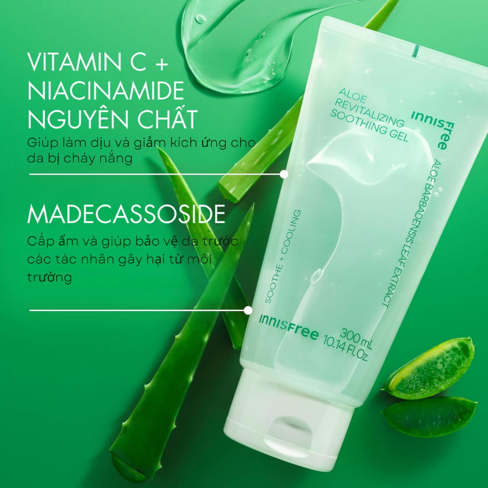 Gel nha đam dưỡng da innisfree Aloe Revital Soothing Gel 300 mL