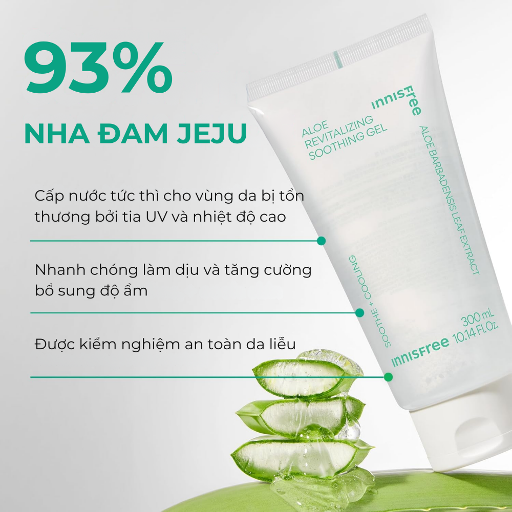 Gel nha đam dưỡng da innisfree Aloe Revital Soothing Gel 300 mL
