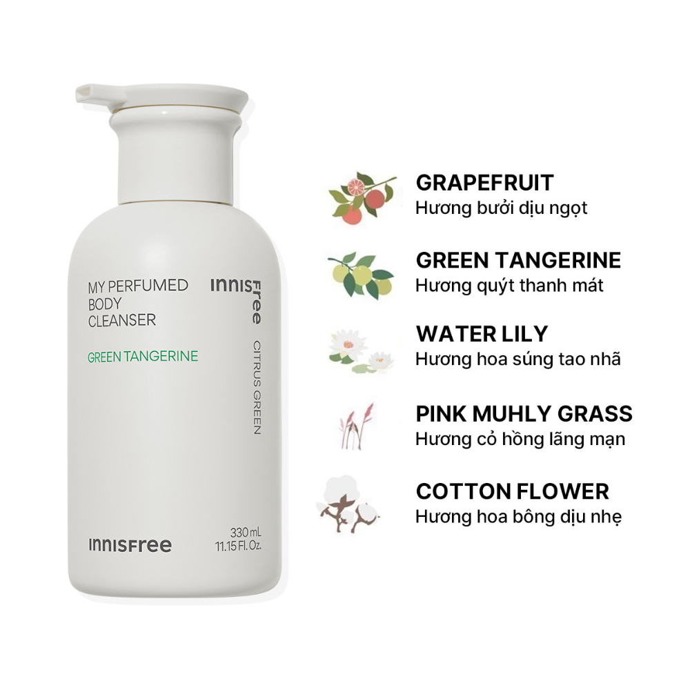 Sữa tắm hương innisfree My Perfumed Body Cleanser 330 mL