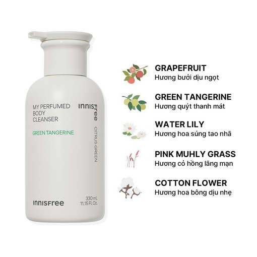 Sữa tắm hương innisfree My Perfumed Body Cleanser 330 mL