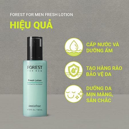 Sữa dưỡng innisfree Forest for men Fresh Lotion 140 mL 