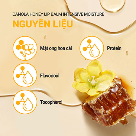 Son dưỡng ẩm sâu không màu INNISFREE Canola Honey Lip Balm Intensive Moisture 3.5 g