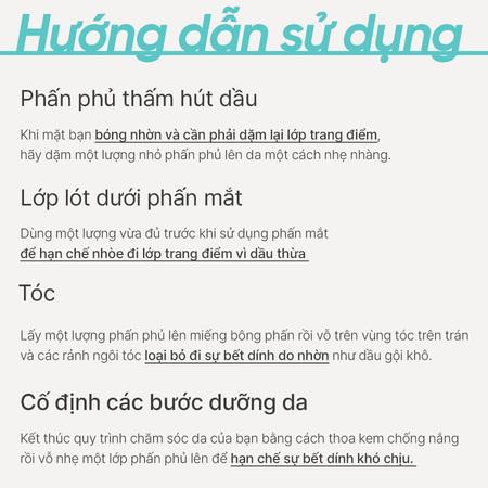 Phấn phủ bột kiềm dầu, mịn lì lâu trôi INNISFREE No Sebum Mineral Powder 5g