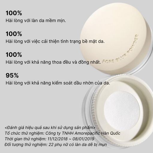 Phấn phủ dạng bột làm mịn lỗ chân lông innisfree Pore Blur Powder 11g