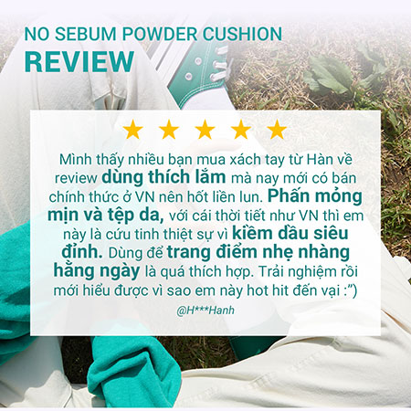 Lõi phấn nước kiềm dầu innisfree No Sebum Powder Cushion Refill SPF 29 PA++ 14 g