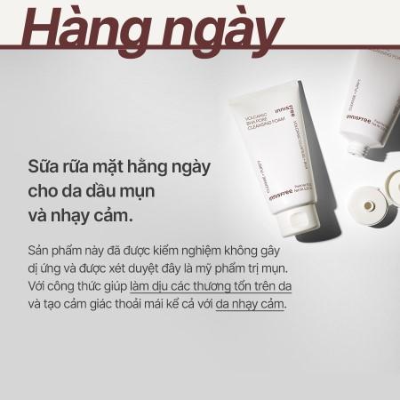 Sữa rửa mặt tro núi lửa sạch sâu se khít lỗ chân lông INNISFREE Volcanic Pore BHA Cleansing Foam 150g