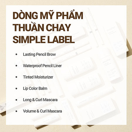 Chì kẻ lông mày lâu trôi innisfree Simple Label Lasting Pencil Brow 0.15 g