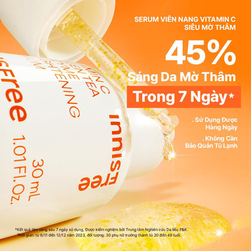 Serum Vitamin C sáng da, mờ thâm mụn INNISFREE Green Tea Enzyme Brightening Serum 30ml