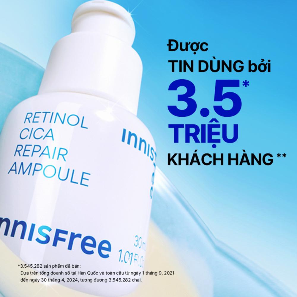 Serum Kiểm Soát Dầu Mụn Cho Da Láng Mịn INNISFREE Retinol Cica Repair Ampoule 50mL