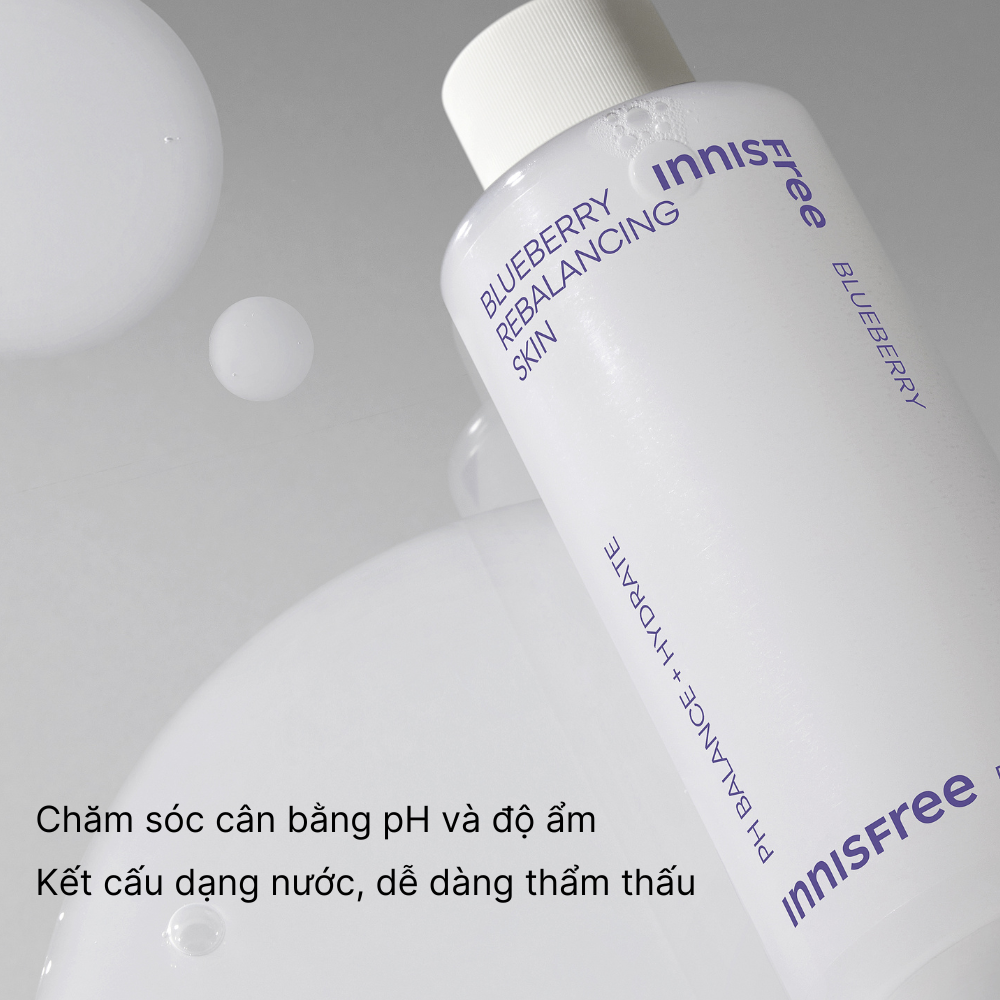Nước cân bằng giữ ẩm da INNISFREE Blueberry Rebalancing Skin 500 mL