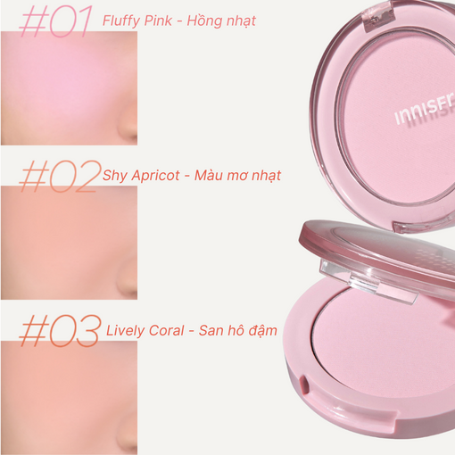Phấn má hồng INNISFREE Silky Powder Blush 6.2g