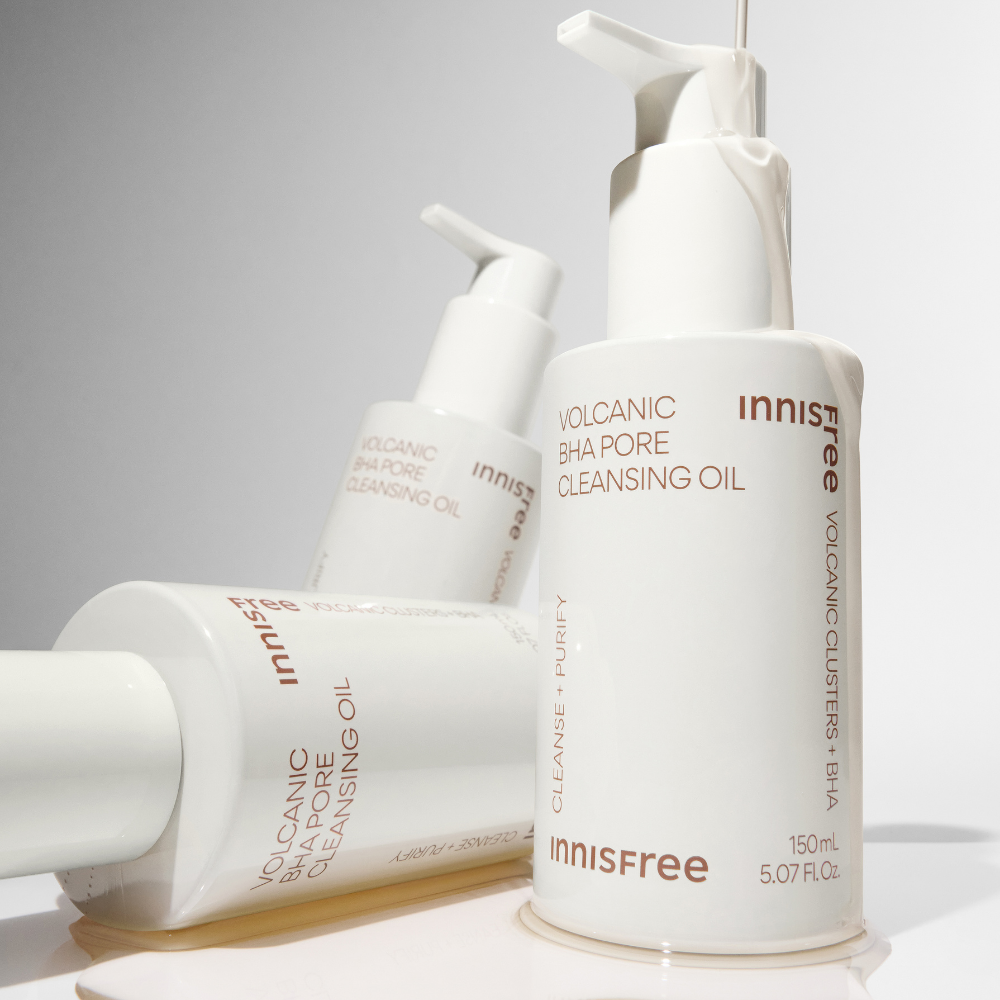 Dầu tẩy trang tro núi lửa sạch sâu se khít lỗ chân lông INNISFREE VOLCANIC BHA PORE CLEANSING OIL 150mL