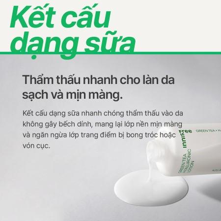 Sữa dưỡng ẩm da từ trà xanh INNISFREE Green Tea Hyaluronic Lotion 170 mL