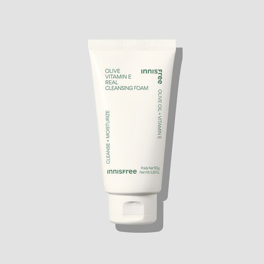 Sữa Rửa Mặt Dưỡng Ẩm Olive INNISFREE Olive Vita E Real Clean Foam 150g